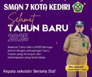 Sman 7 Kota Kediri Mengucapkan Selamat Tahun Baru 2025